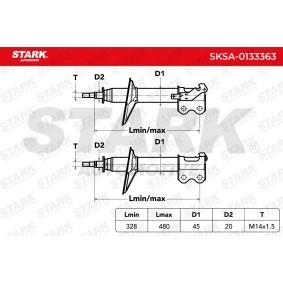 Stoßdämpfer SKSA-0133363 für TOYOTA