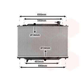 Achetez des Radiateur du moteur VAN WEZEL 27012704 à prix pour 252,48 €