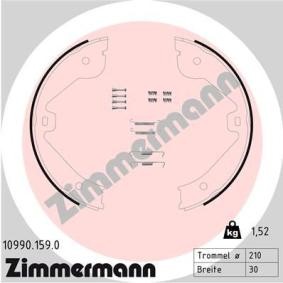 Køb Bremsebakkesæt, parkeringsbremse af ZIMMERMANN 10990.159.0 til den lave pris 478,92 DKK