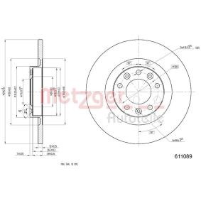 Bremsscheibe für DS von METZGER