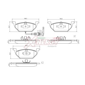 Acquista Kit pastiglie freni da AP XENERGY X40664 a buon mercato per soli 27,43 €