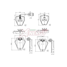 Acquista Kit pastiglie freni da AP XENERGY X40670 a buon mercato per soli 67,65 €