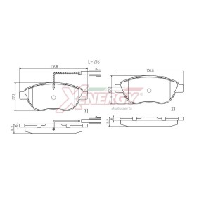 Acquista Kit pastiglie freni da AP XENERGY X40789 a buon mercato per soli 49,73 €