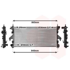 Achetez des Radiateur du moteur VAN WEZEL 40012305 à prix pour 203,08 €