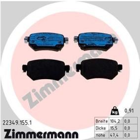 Köp Bromsbelägg av ZIMMERMANN 22349.155.1 till det låga priset 636,94 kr