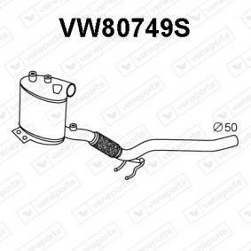 Achetez des Filtre à particules VENEPORTE VW80749S à prix pour 995,84 €