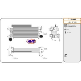 Kjøp Intercooler av AHE 710.037 til den lave prisen 2238,12 NOK