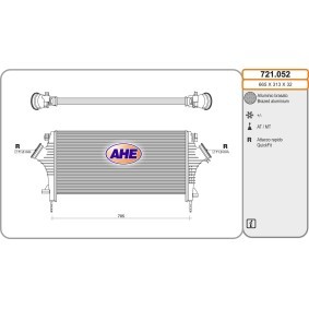 Köp Intercooler av AHE 721.052 till det låga priset 2529,94 kr