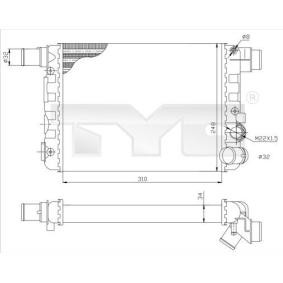 Achetez des Radiateur du moteur TYC 709-0009 à prix pour 25,85 €