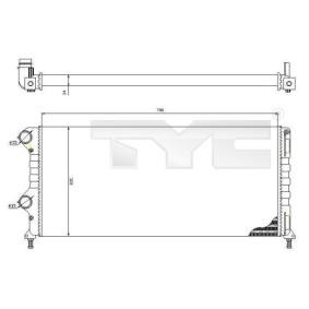 Achetez des Radiateur du moteur TYC 709-0015-R à prix pour 74,17 €