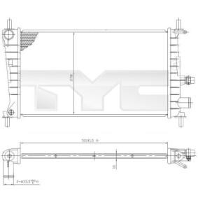 Achetez des Radiateur du moteur TYC 710-0026 à prix pour 73,20 €