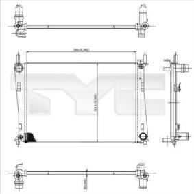 Achetez des Radiateur du moteur TYC 710-0031 à prix pour 125,22 €