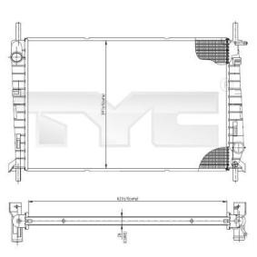 Achetez des Radiateur du moteur TYC 710-0045 à prix pour 76,13 €