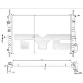 Achetez des Radiateur du moteur TYC 710-0047 à prix pour 177,96 €