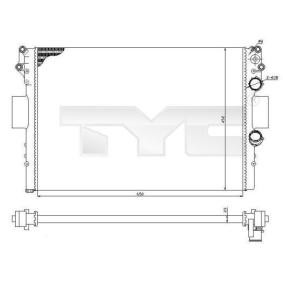 Achetez des Radiateur du moteur TYC 715-0002-R à prix pour 53,16 €