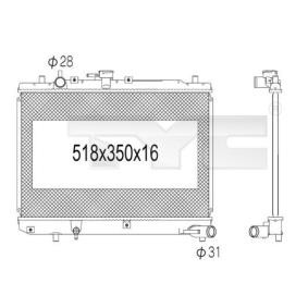 Achetez des Radiateur du moteur TYC 720-1001 à prix pour 60,03 €