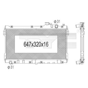 Achetez des Radiateur du moteur TYC 720-1002 à prix pour 62,00 €