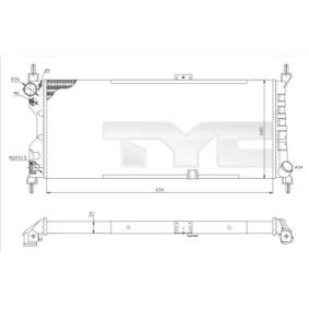 Achetez des Radiateur du moteur TYC 725-0019-R à prix pour 82,16 €