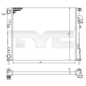 Achetez des Radiateur du moteur TYC 725-0031 à prix pour 103,44 €