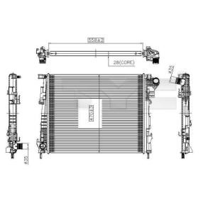 Achetez des Radiateur du moteur TYC 725-0032 à prix pour 174,54 €