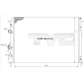 Achetez des Radiateur du moteur TYC 728-0011 à prix pour 83,46 €