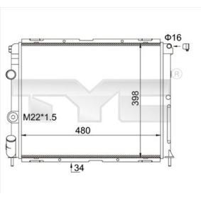 Achetez des Radiateur du moteur TYC 728-0012-R à prix pour 62,17 €