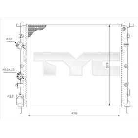 Achetez des Radiateur du moteur TYC 728-0026 à prix pour 65,56 €