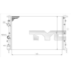 Achetez des Radiateur du moteur TYC 728-0027 à prix pour 55,62 €