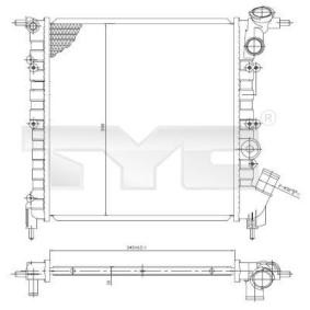 Achetez des Radiateur du moteur TYC 728-0029 à prix pour 61,58 €