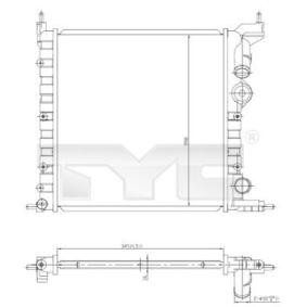 Achetez des Radiateur du moteur TYC 728-0030 à prix pour 26,90 €
