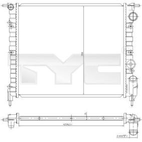 Achetez des Radiateur du moteur TYC 728-0031 à prix pour 63,82 €