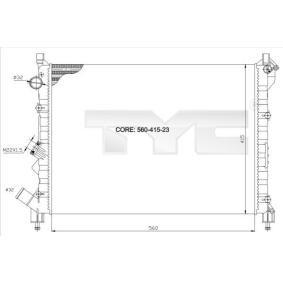 Achetez des Radiateur du moteur TYC 728-0036 à prix pour 54,34 €
