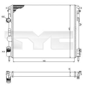 Achetez des Radiateur du moteur TYC 728-0053 à prix pour 106,70 €