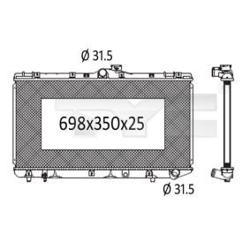 Achetez des Radiateur du moteur TYC 736-1002 à prix pour 85,92 €