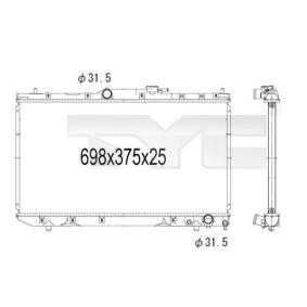 Achetez des Radiateur du moteur TYC 736-1007 à prix pour 141,45 €