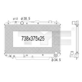 Achetez des Radiateur du moteur TYC 736-1011 à prix pour 157,18 €