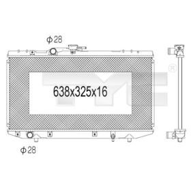 Achetez des Radiateur du moteur TYC 736-1016 à prix pour 67,07 €