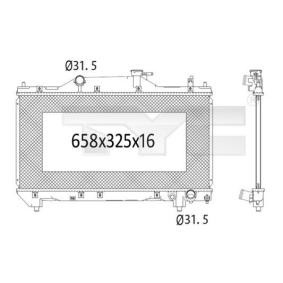Achetez des Radiateur du moteur TYC 736-1018 à prix pour 109,14 €