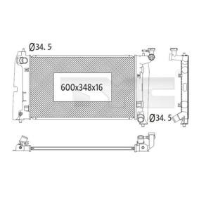 Achetez des Radiateur du moteur TYC 736-1020 à prix pour 95,90 €