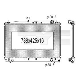 Achetez des Radiateur du moteur TYC 736-1022 à prix pour 143,75 €