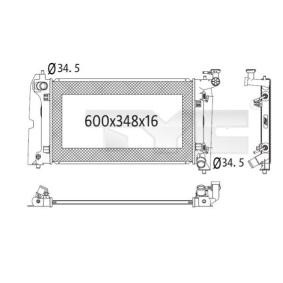 Achetez des Radiateur du moteur TYC 736-1024 à prix pour 96,85 €