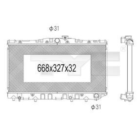 Achetez des Radiateur du moteur TYC 736-1030 à prix pour 100,72 €