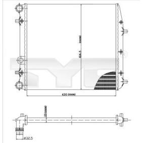 Achetez des Radiateur du moteur TYC 737-0013 à prix pour 50,20 €