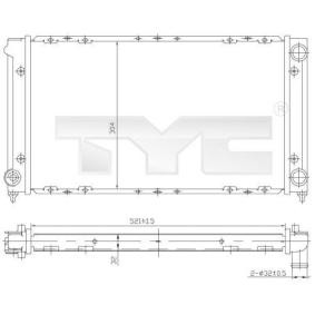 Achetez des Radiateur du moteur TYC 737-0019 à prix pour 72,60 €