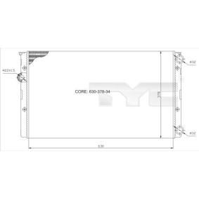 Achetez des Radiateur du moteur TYC 737-0027 à prix pour 75,89 €