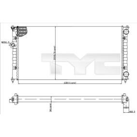 Achetez des Radiateur du moteur TYC 737-0029 à prix pour 47,11 €