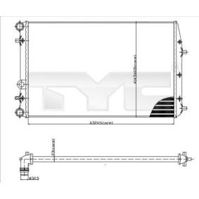 Achetez des Radiateur du moteur TYC 737-0041 à prix pour 54,76 €