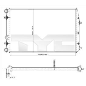 Achetez des Radiateur du moteur TYC 737-0042 à prix pour 66,48 €
