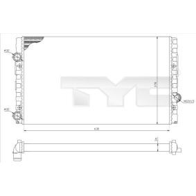 Achetez des Radiateur du moteur TYC 737-0051-R à prix pour 66,08 €