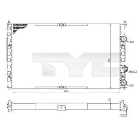 Achetez des Radiateur du moteur TYC 737-0057 à prix pour 90,73 €